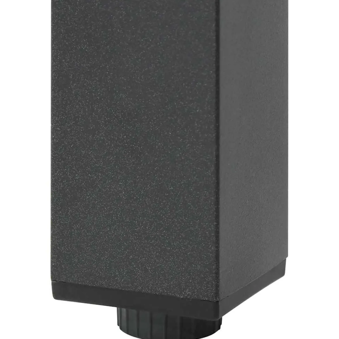 Mesa de exterior Nuvia superficie de vidrio negro 74x150x90 cm