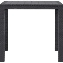 Mesa de jardín Avenzza 4 personas marrón 72x79x79 cm