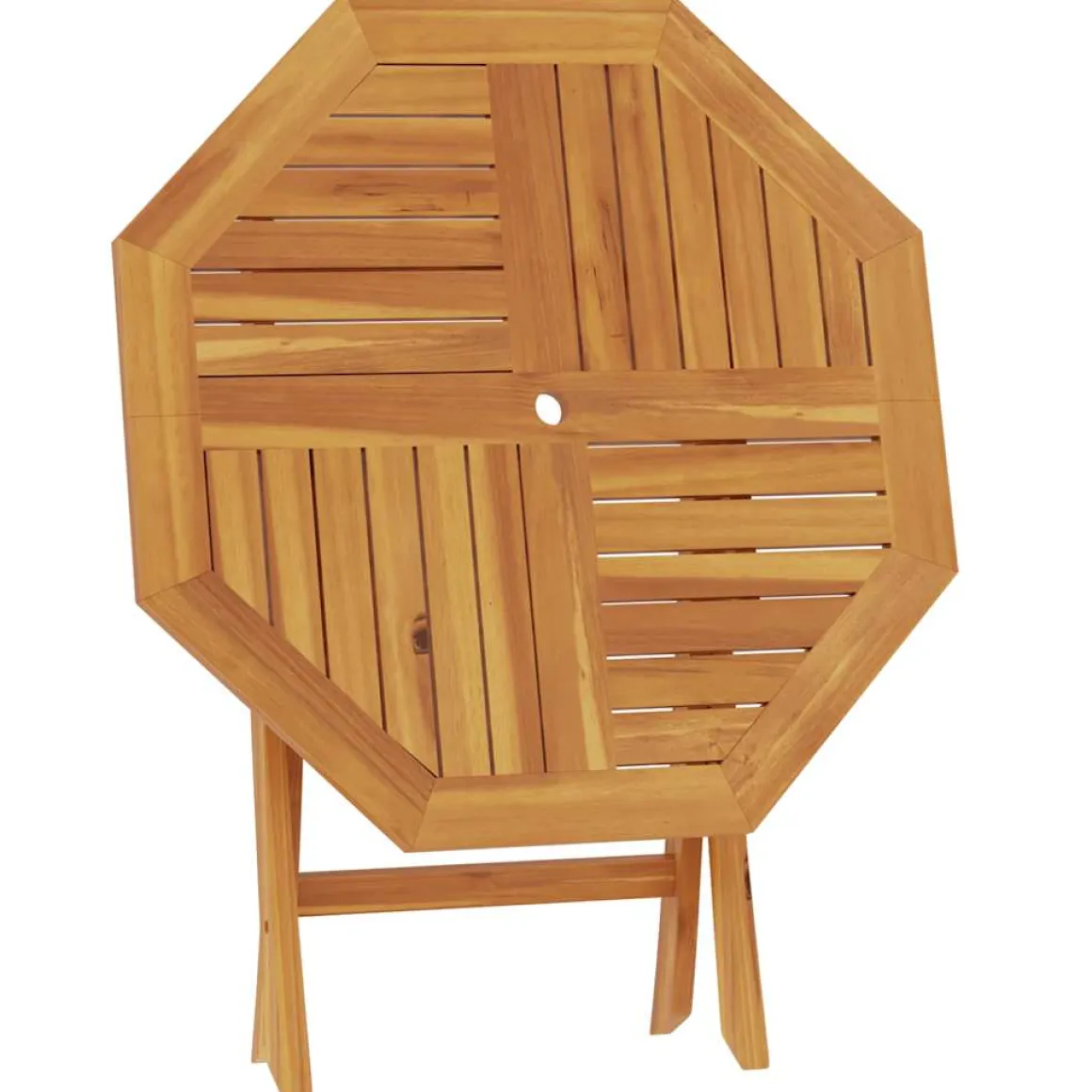 Mesa de jardín Bali plegable natural 76x85x85 cm