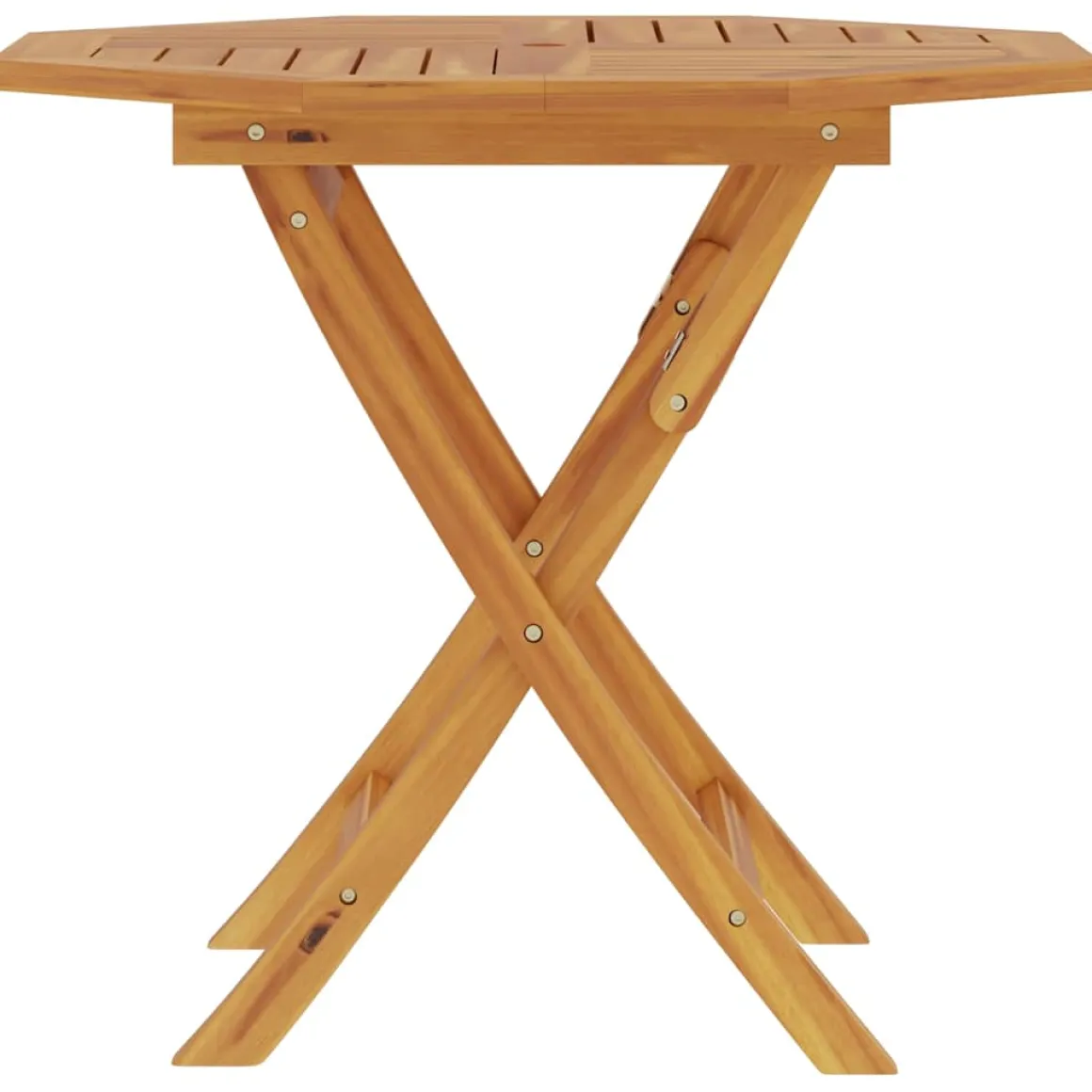 Mesa de jardín Bali plegable natural 76x85x85 cm