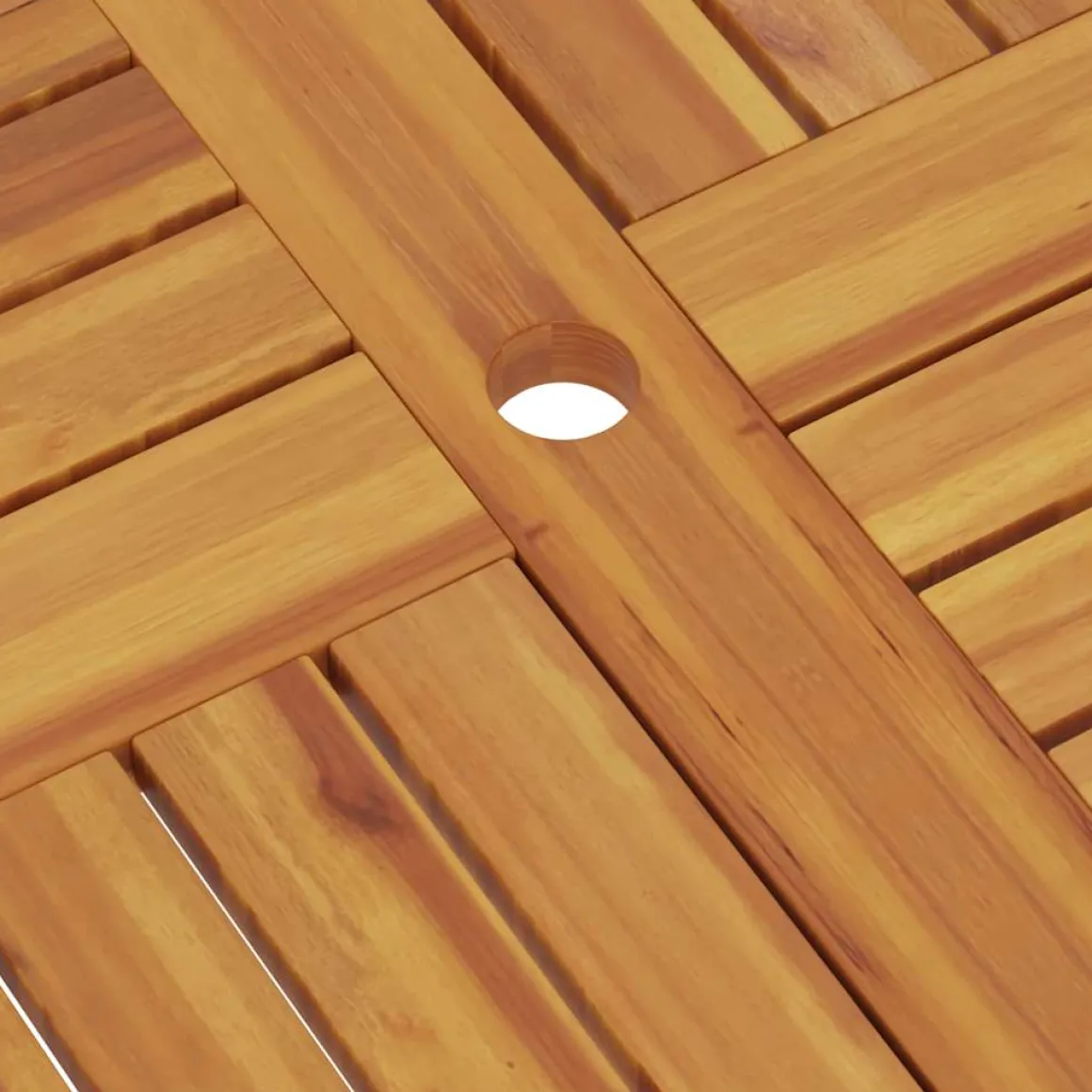 Mesa de jardín Bali plegable natural 76x85x85 cm