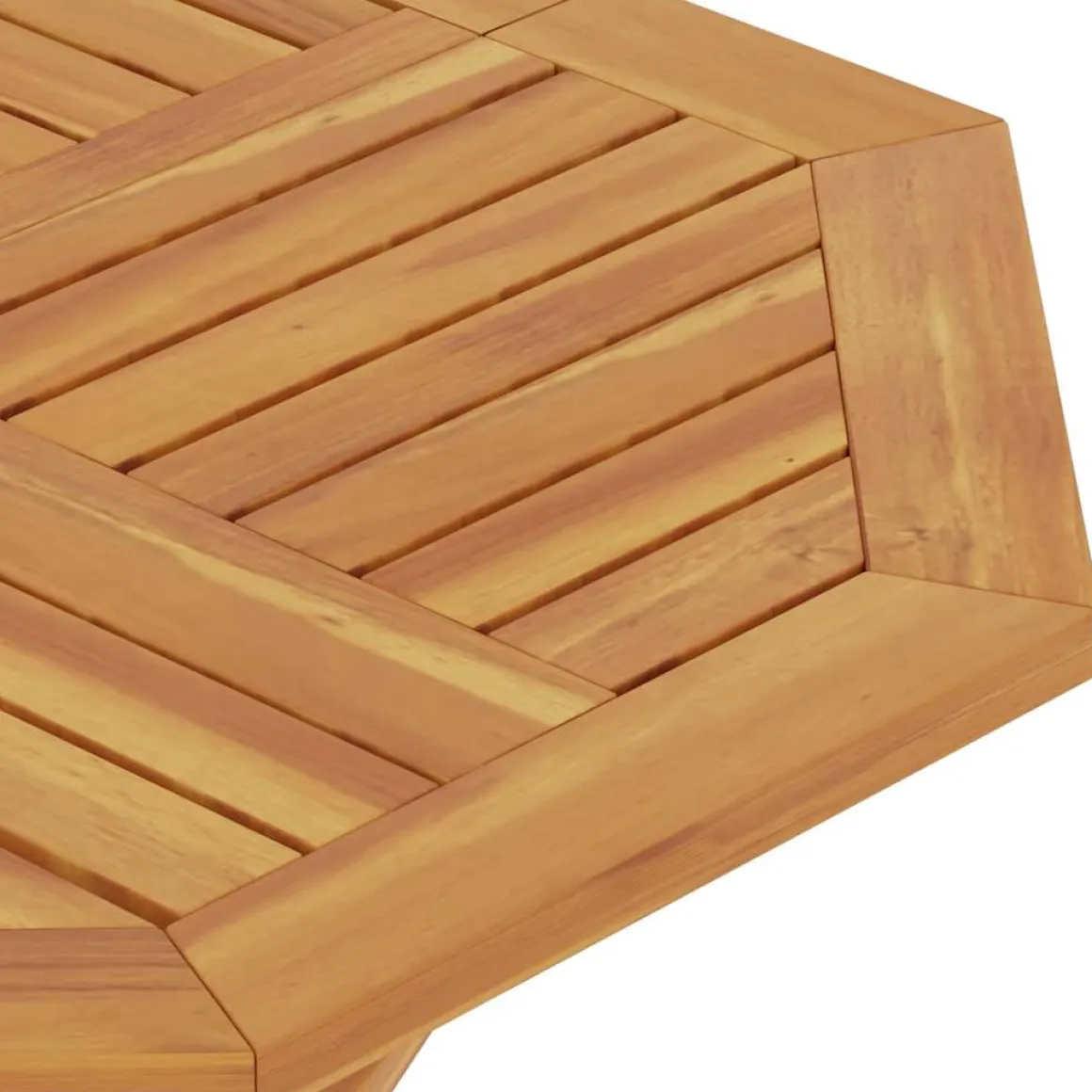 Mesa de jardín Bali plegable natural 76x85x85 cm