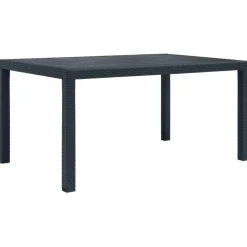 Mesa de jardín Clavel antracita 72x150x90 cm