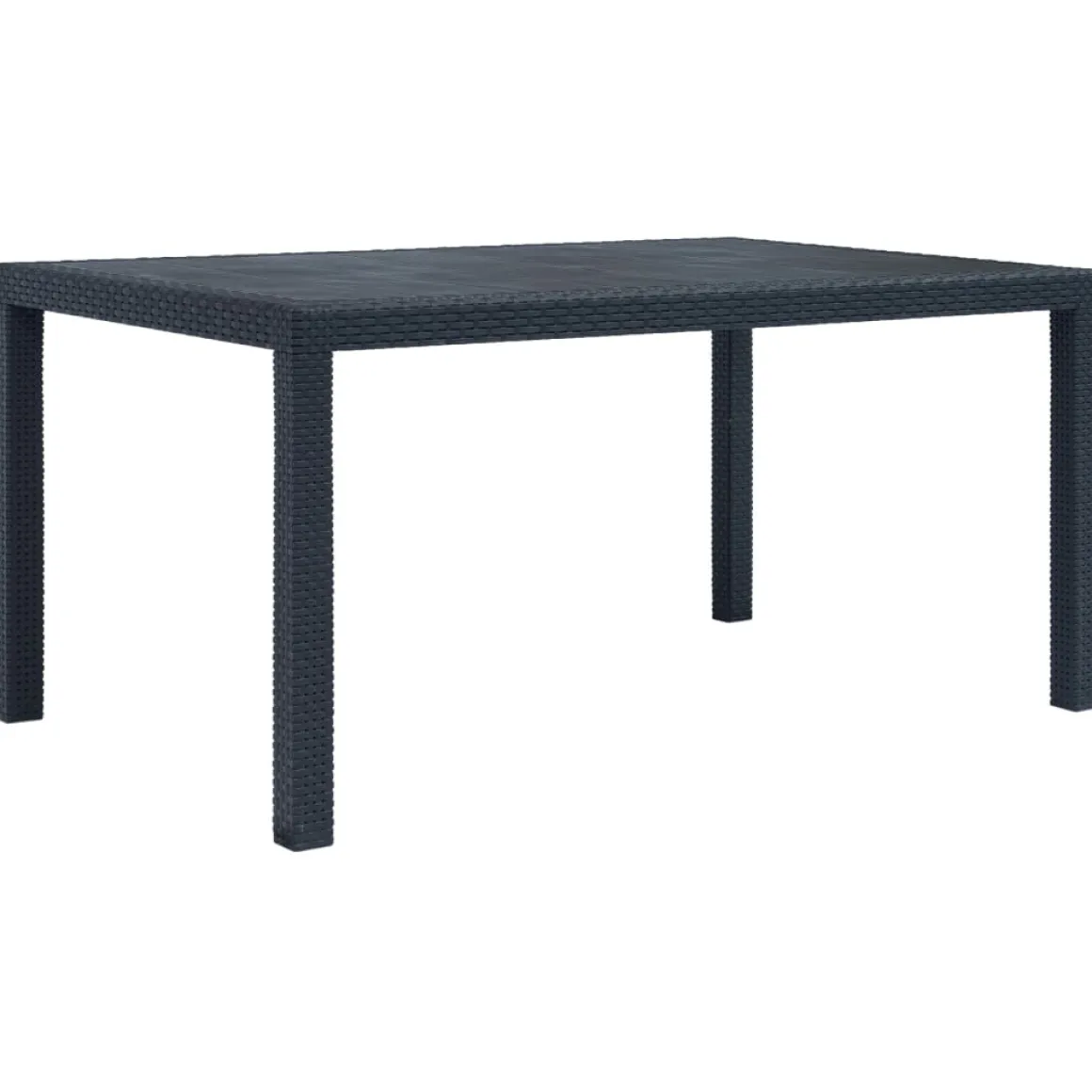 Mesa de jardín Clavel antracita 72x150x90 cm