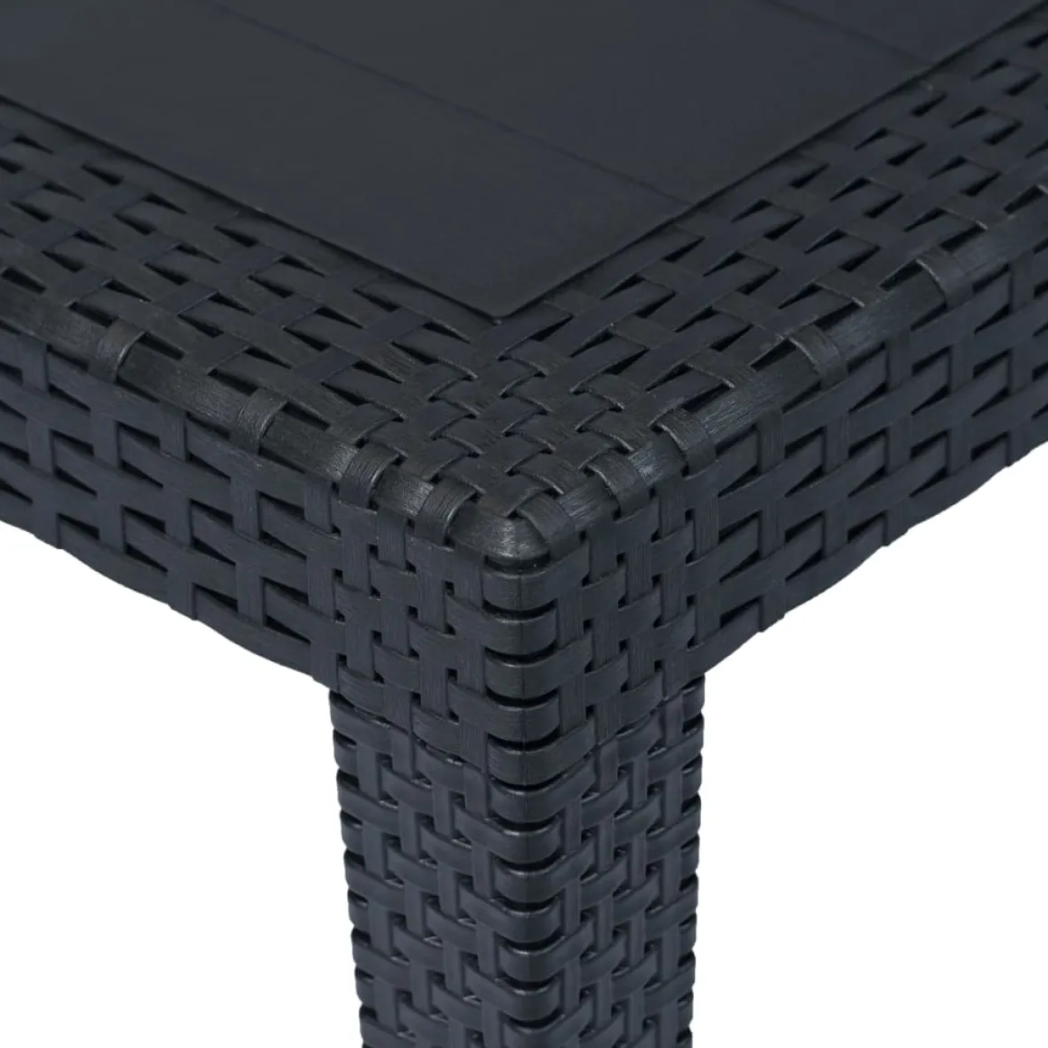 Mesa de jardín Clavel antracita 72x150x90 cm