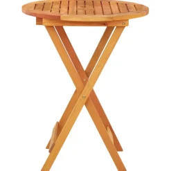 Mesa de jardín Colina plegable madera de eucalipto Ø60x75 cm