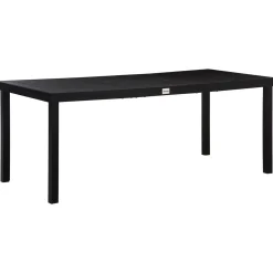 Mesa de jardín Kuma Outsunny 8 personas negro 74x190x90 cm