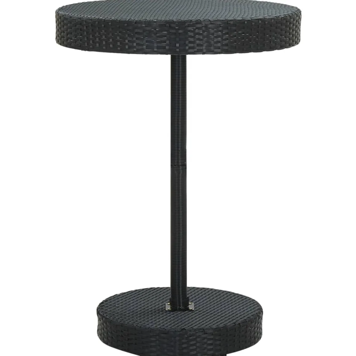 Mesa de jardín Lope diseño redondo ratán Ø75,5x106 cm