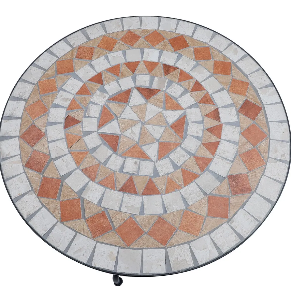 Mesa de jardín Mosaico Outsunny Ø60x71 cm