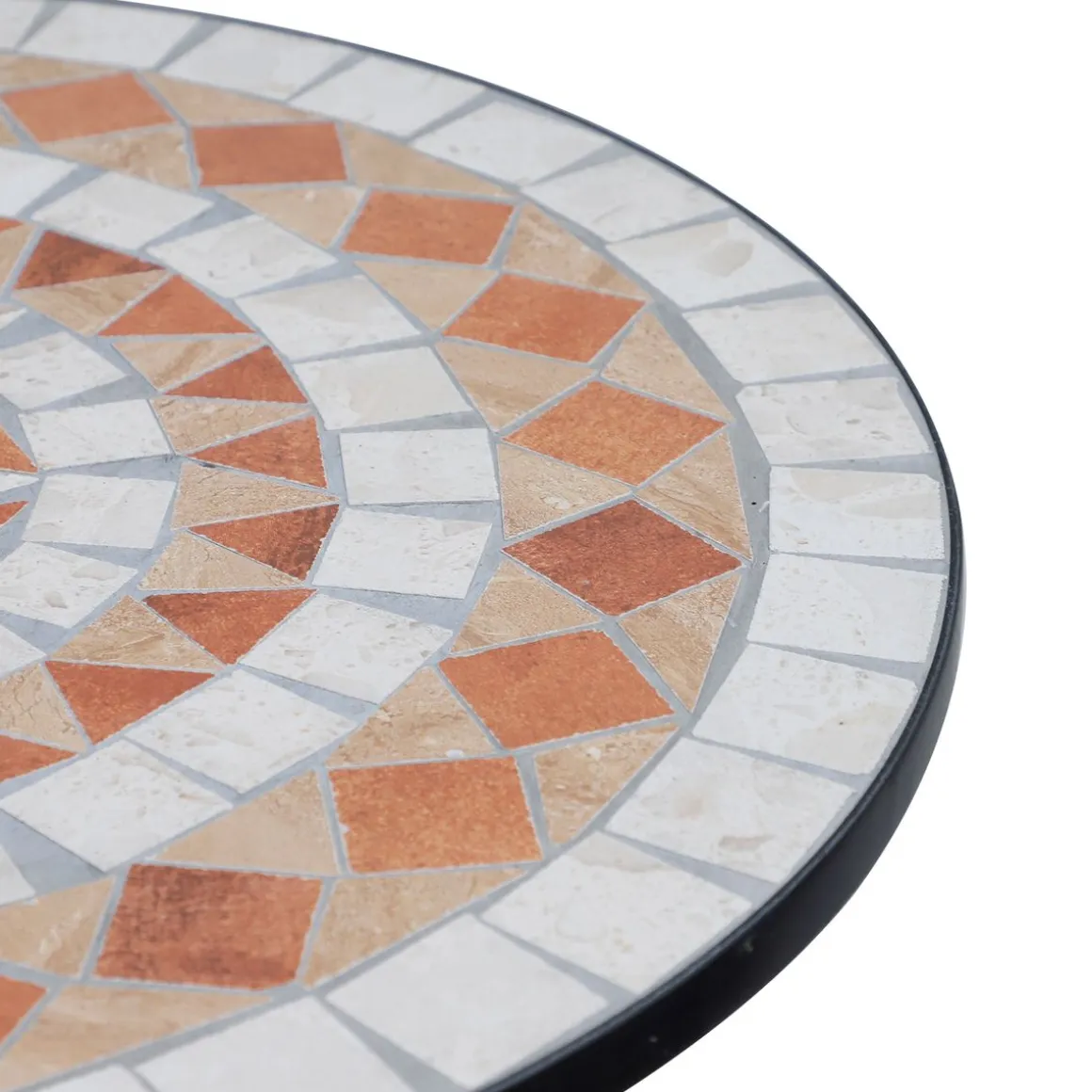 Mesa de jardín Mosaico Outsunny Ø60x71 cm