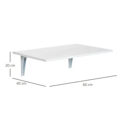 Mesa de pared Homcom plegable 20x60x40 cm