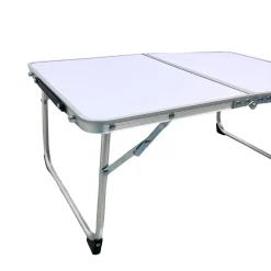 Mesa de picnic Linda diseño plegable con asa blanco 26x60x40 cm