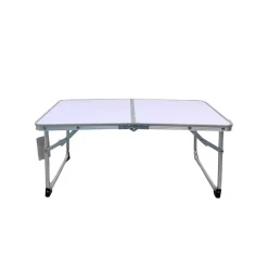 Mesa de picnic Linda diseño plegable con asa blanco 26x60x40 cm