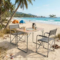 Mesa de picnic Mirya patas plegables 70x80x60 cm