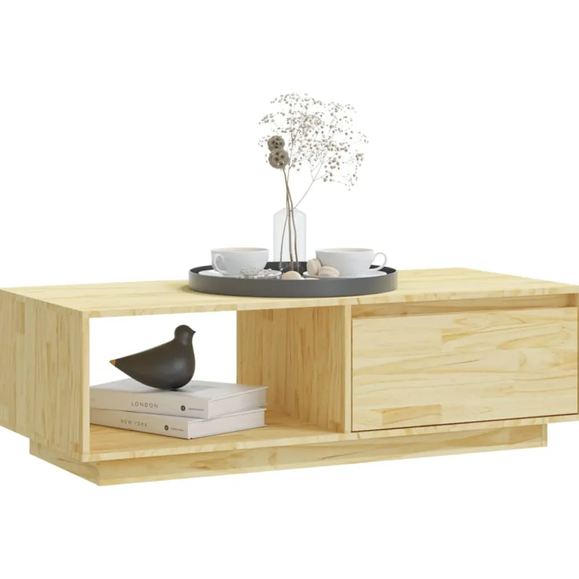 Mesa de TV NaturalWood natural 33,5x110x50 cm