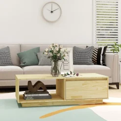Mesa de TV NaturalWood natural 33,5x110x50 cm