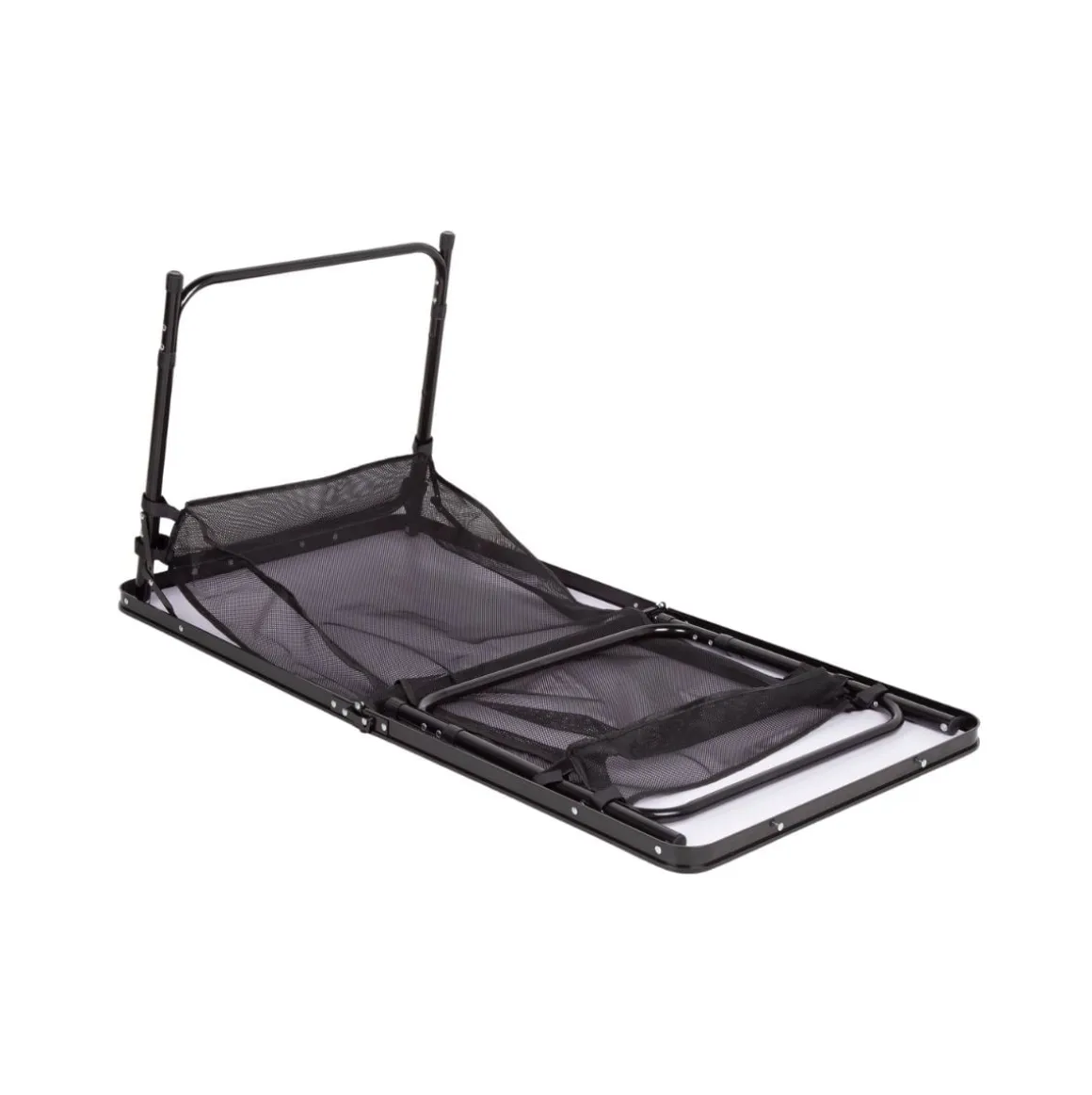 Mesa maletín Aktive altura ajustable + red auxiliar negro 60-70x120x60 cm