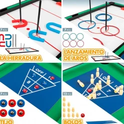 Mesa multijuegos CB Games 12 en 1 +6A negro/azul 69x104x57,5 cm
