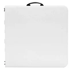 Mesa multiusos Lifetime plegable 4 alturas blanco 56-91,5x122x61 cm