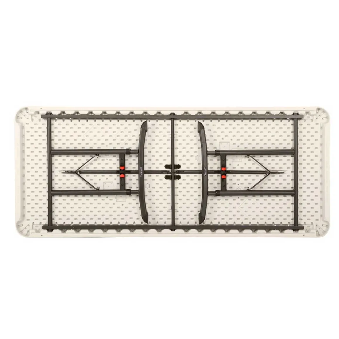 Mesa plegable Lifetime 3 alturas blanco 61-74-91x183x76 cm