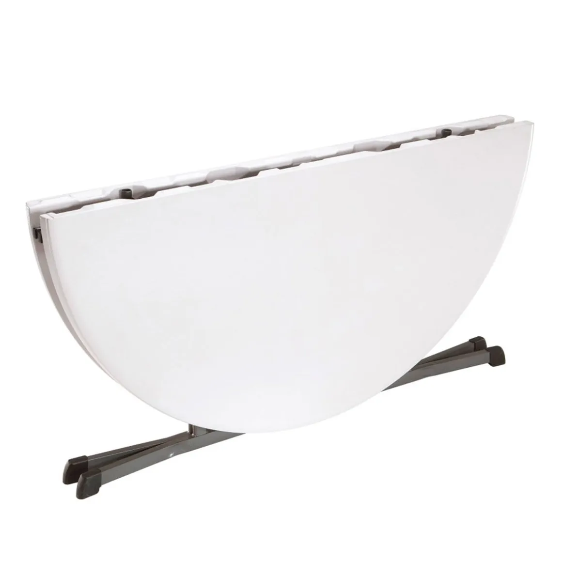 Mesa plegable Lifetime 8 personas forma redonda blanco Ø152x75,5 cm
