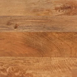 Mesita de noche Alabastro cajón + compartimento madera de mango negro/marrón 46x40x33 cm