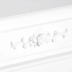 Mesita de noche Cielo Homcom con cajón blanco 60x40x35 cm