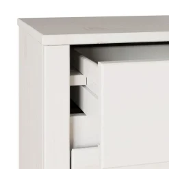 Mesita de noche Drammen 3 cajones 56x45x35 cm