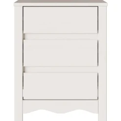 Mesita de noche Drammen 3 cajones 56x45x35 cm