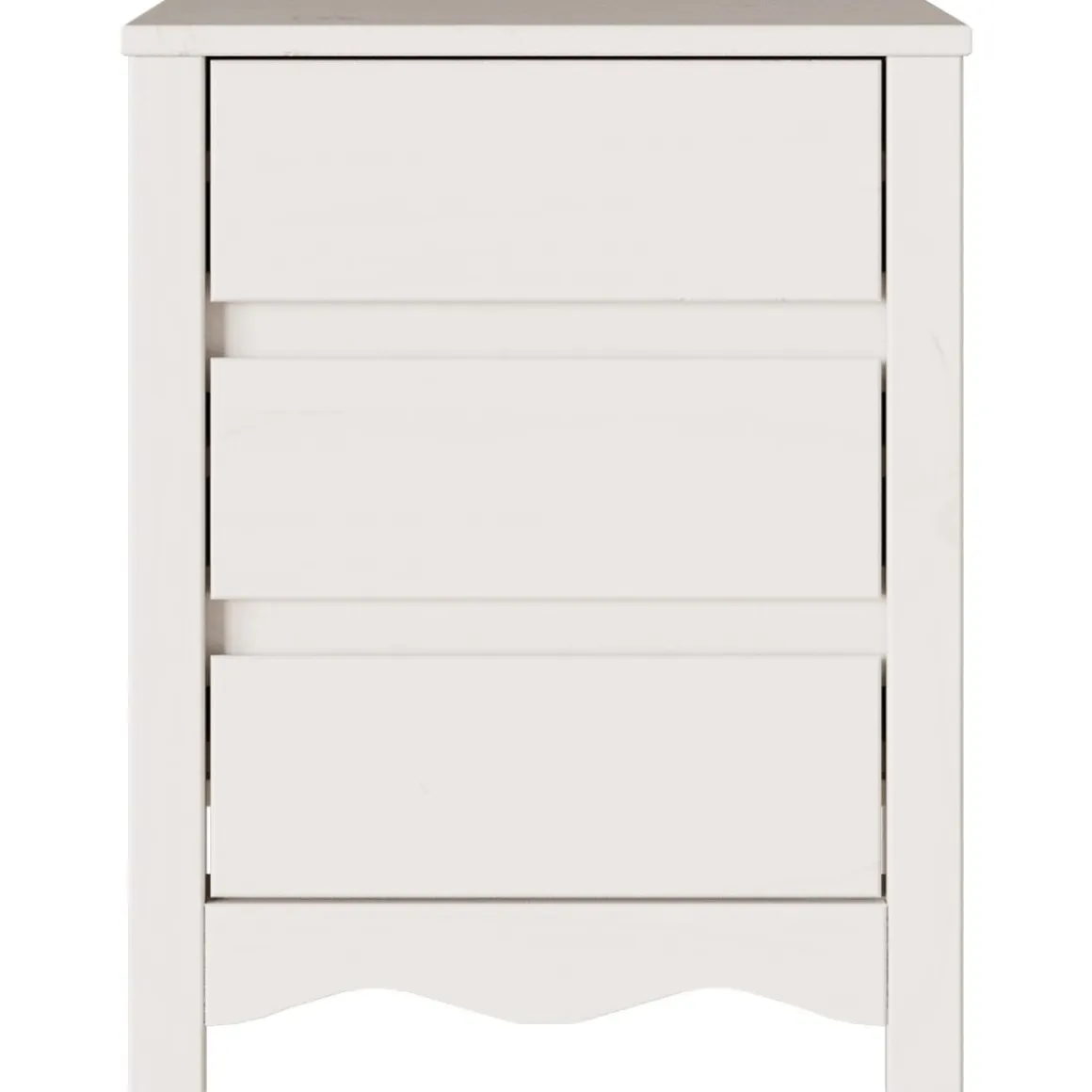 Mesita de noche Drammen 3 cajones 56x45x35 cm