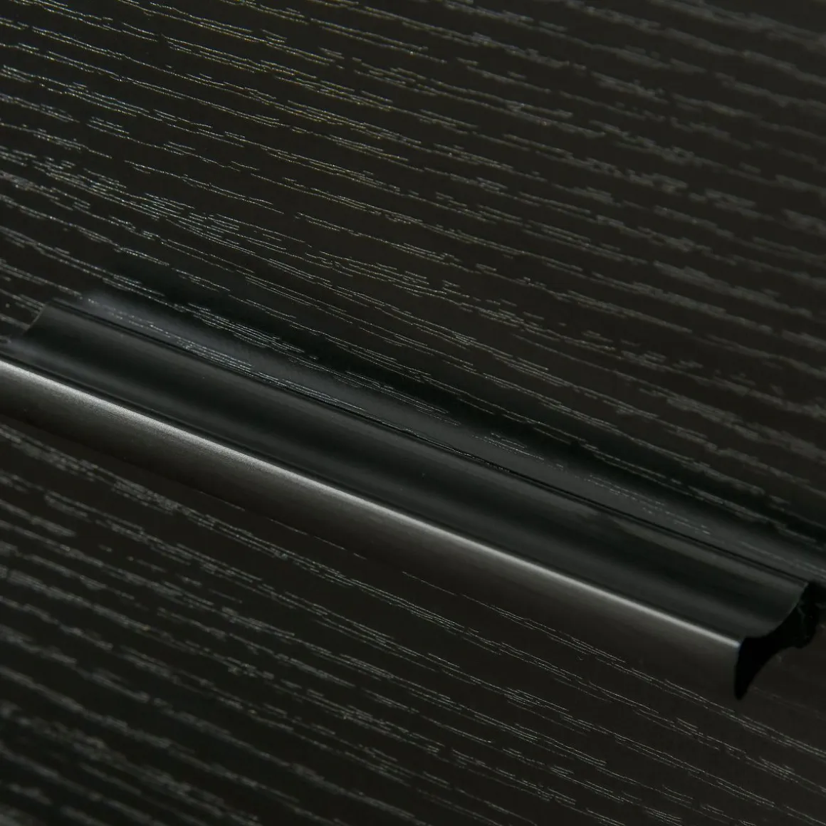 Mesita de noche Gálvez Homcom 1 cajón + 1 estante negro 60x45x40 cm