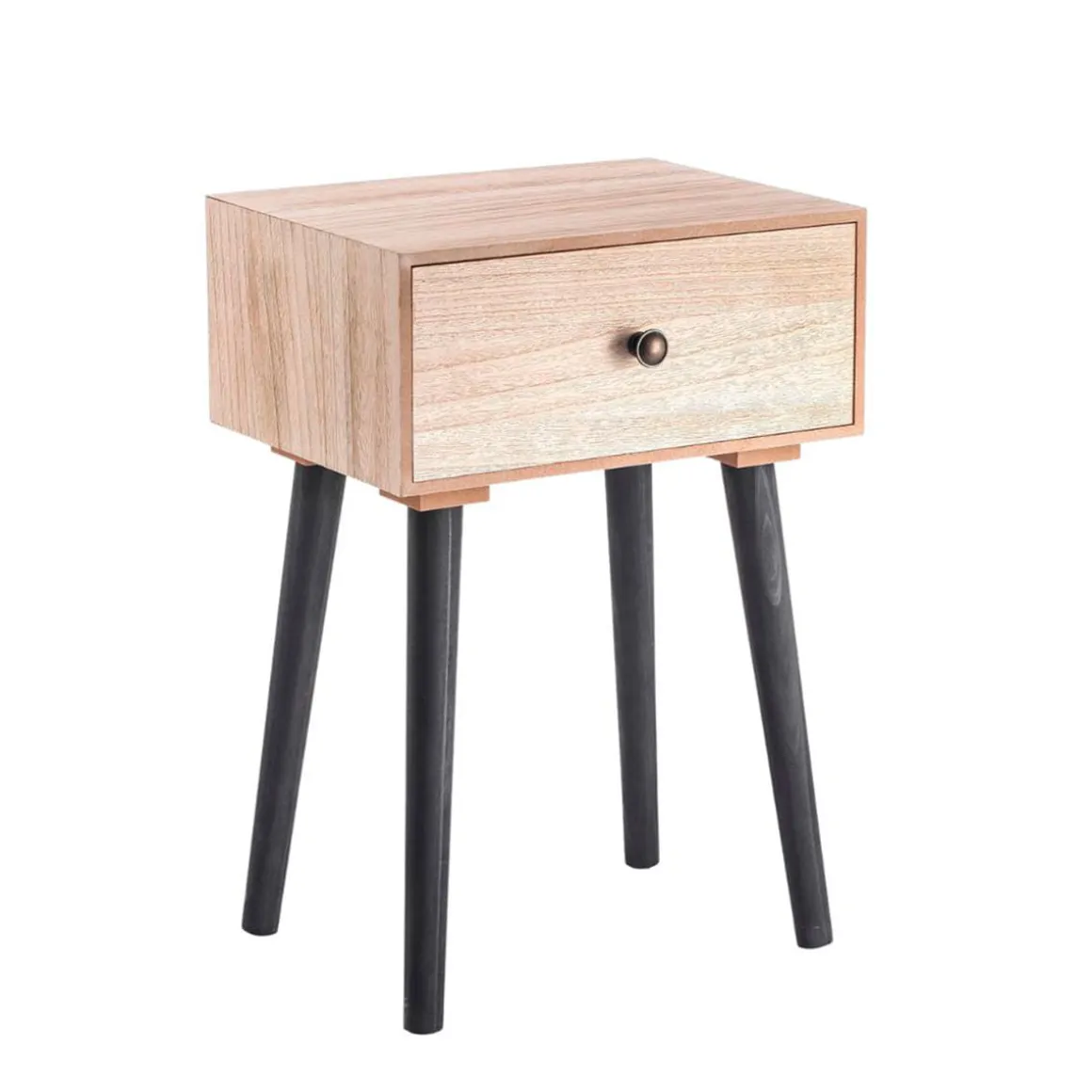 Mesita de noche MOA Vinthera 1 cajón madera 50x35x26 cm