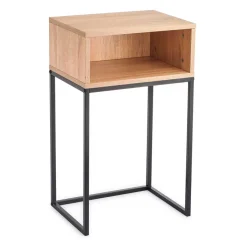 Mesita de noche MOA Vinthera 1 módulo hueco madera 68,2x40x30 cm