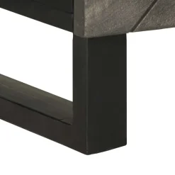 Mesita de noche Talaje armario + cajón negro 60x50x33 cm