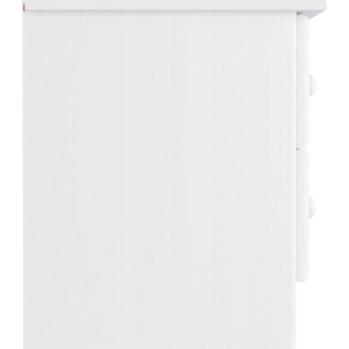 Mesita de noche Tini 2 cajones madera maciza de pino 41x41x35 cm