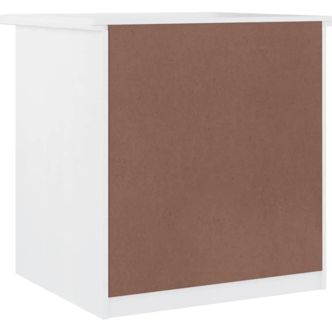 Mesita de noche Tini 2 cajones madera maciza de pino 41x41x35 cm