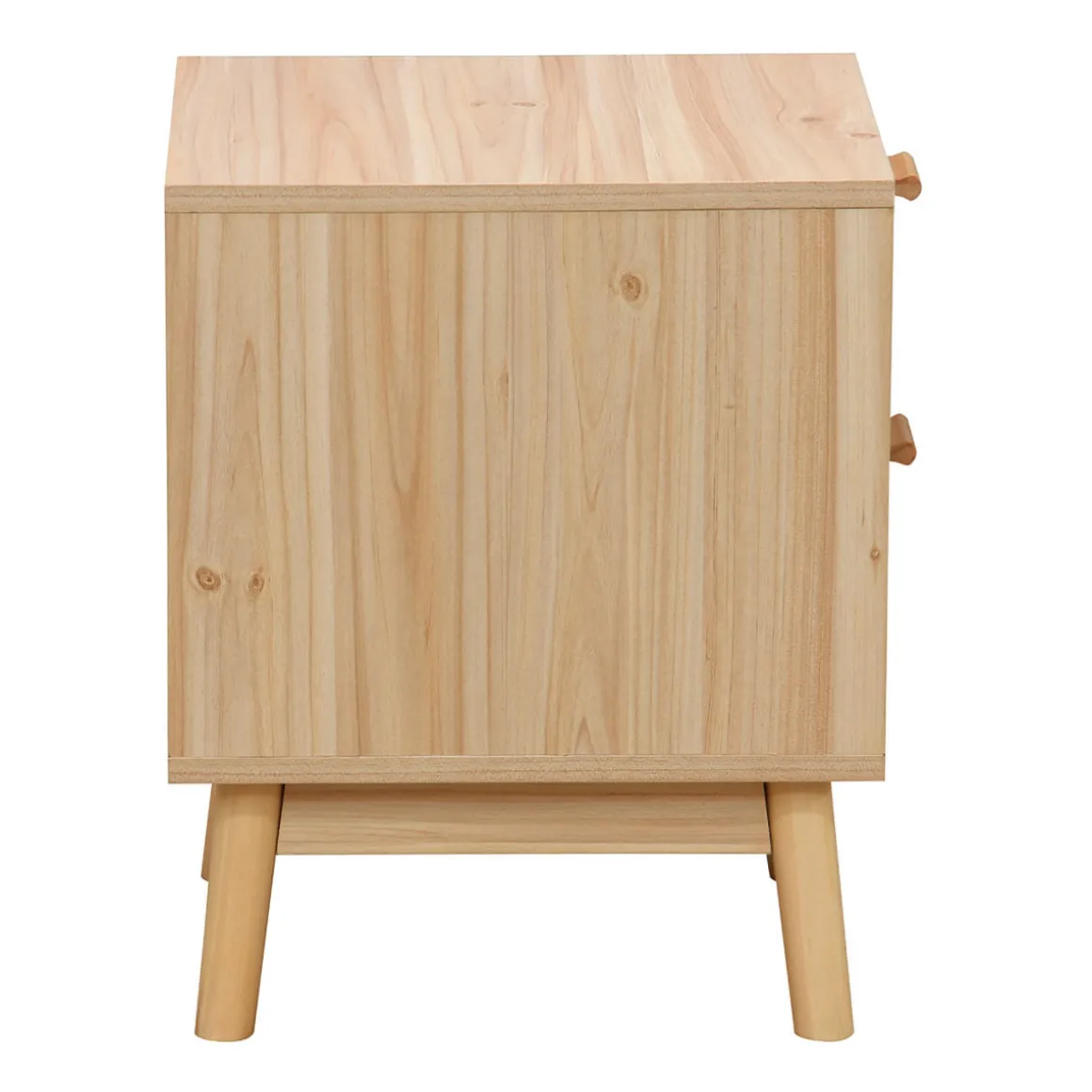 Mesita de noche Trend 2 cajones natural 48x40x39 cm