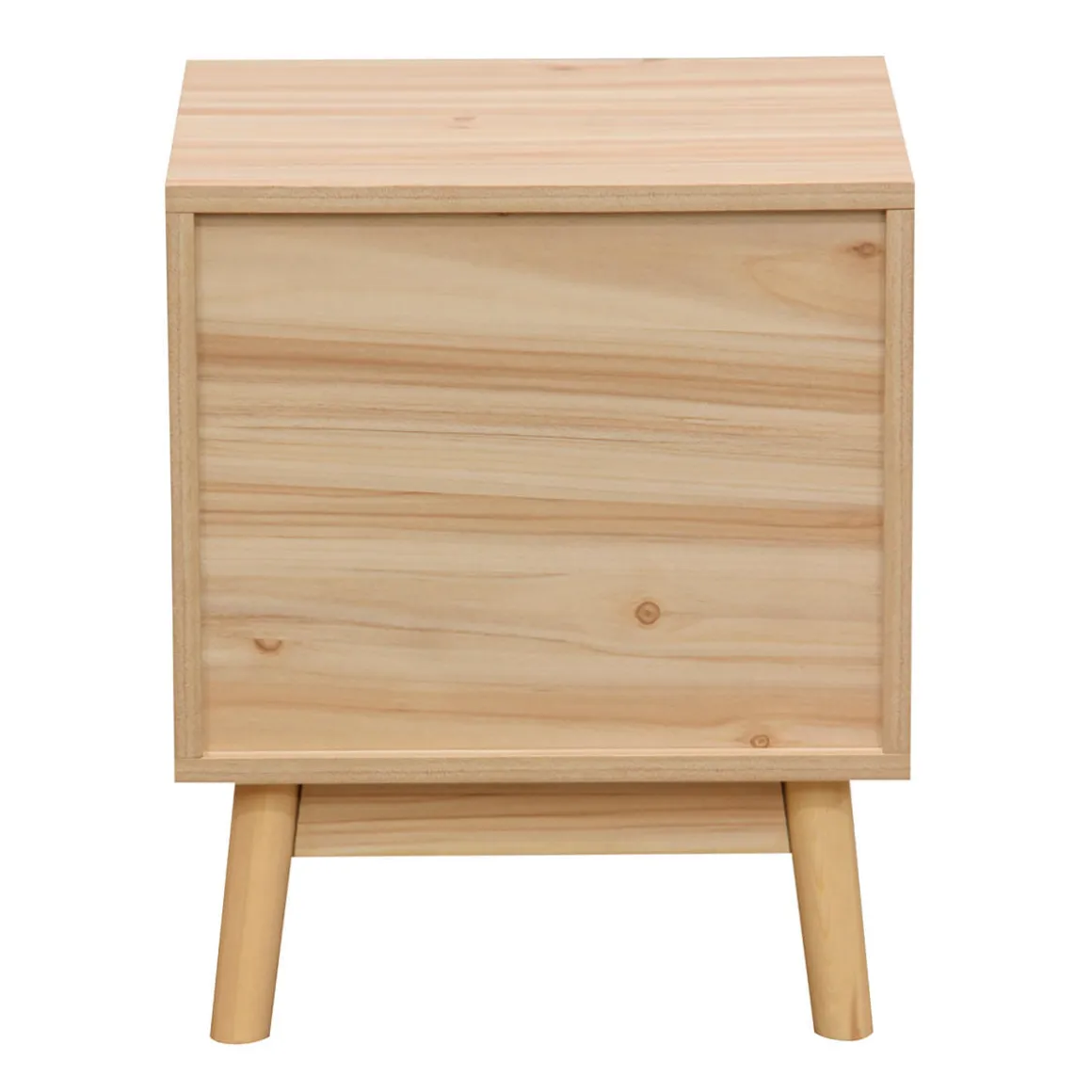 Mesita de noche Trend 2 cajones natural 48x40x39 cm