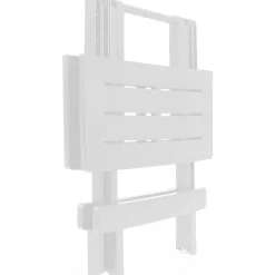 Mesita de terraza Adige resina plegable blanco 50x44x44 cm