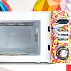 Microondas Cecotec ProClean 5110 Retro Coloring Tech 700W 20L con grill multicolor
