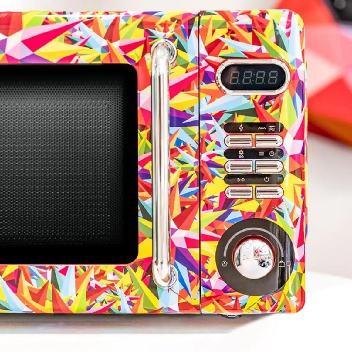 Microondas Cecotec ProClean 5110 Retro Coloring Tech 700W 20L con grill multicolor
