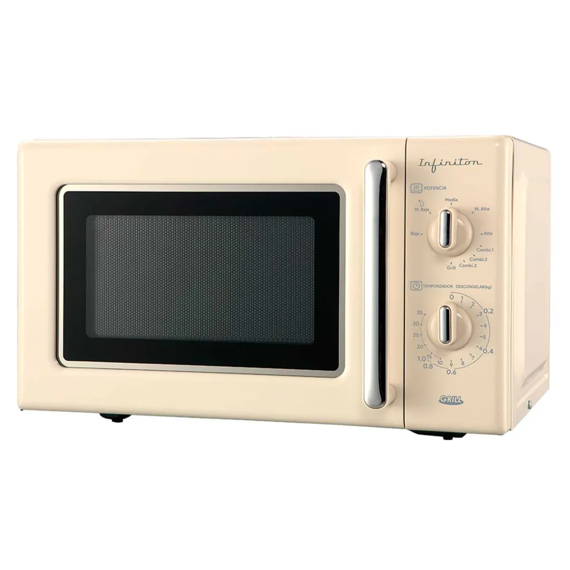 Microondas con grill Infiniton MW-RT20B/MW-RC21 700W 20L estilo vintage