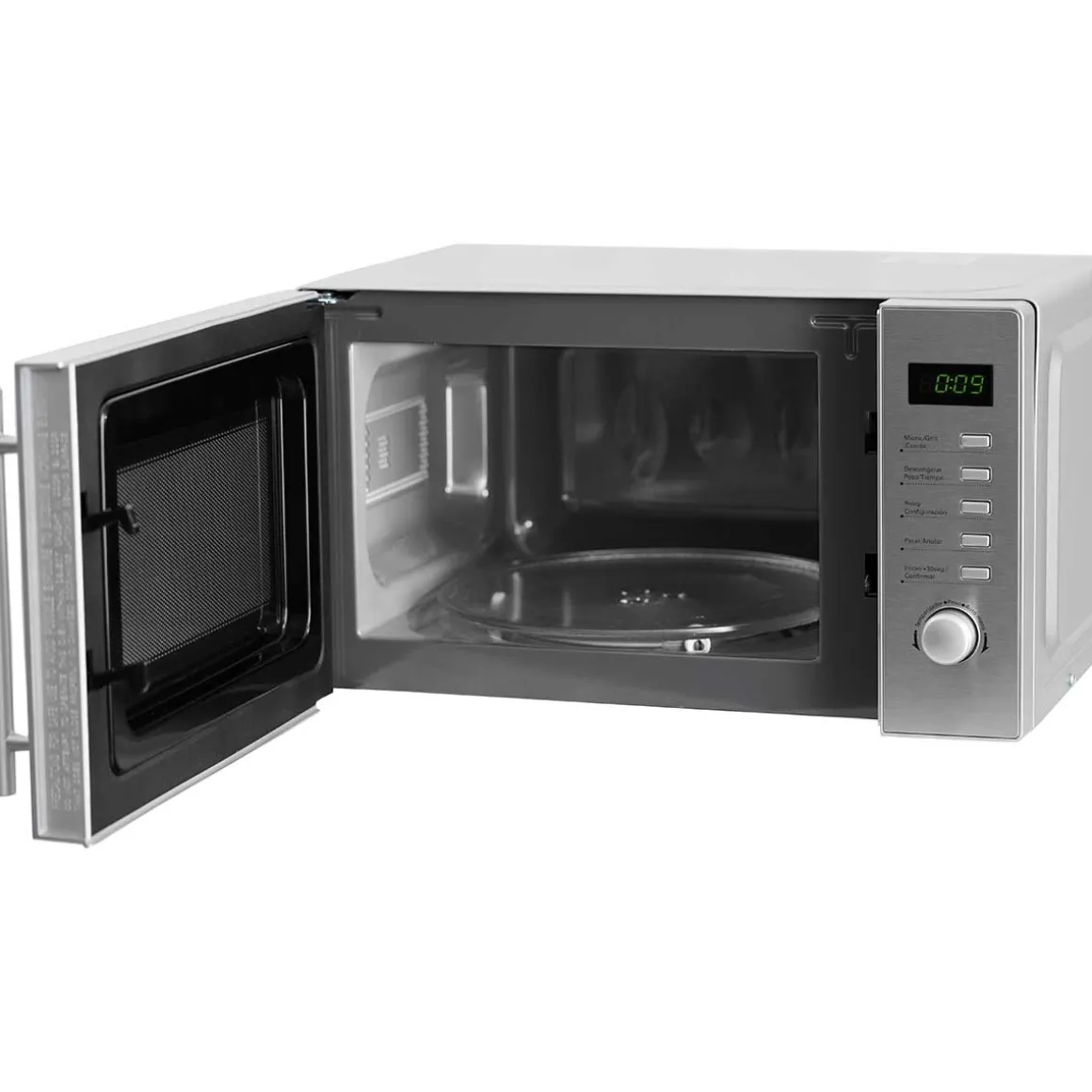 Microondas con grill Svan SMW2700DGX 700W 20L display LED inox
