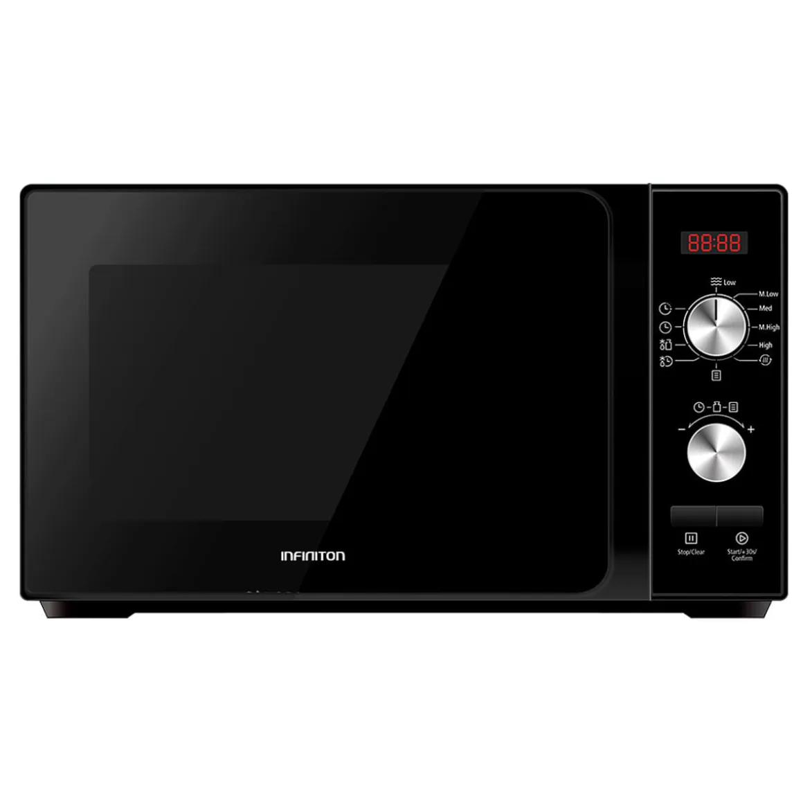 Microondas Infiniton MW-F102 700W 20L tecnología Flatbed negro