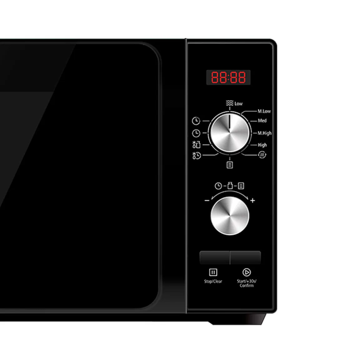 Microondas Infiniton MW-F102 700W 20L tecnología Flatbed negro