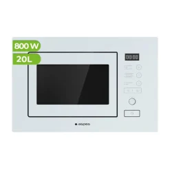 Microondas integrable Aspes AMWI2800DGB 800W 20L con grill blanco