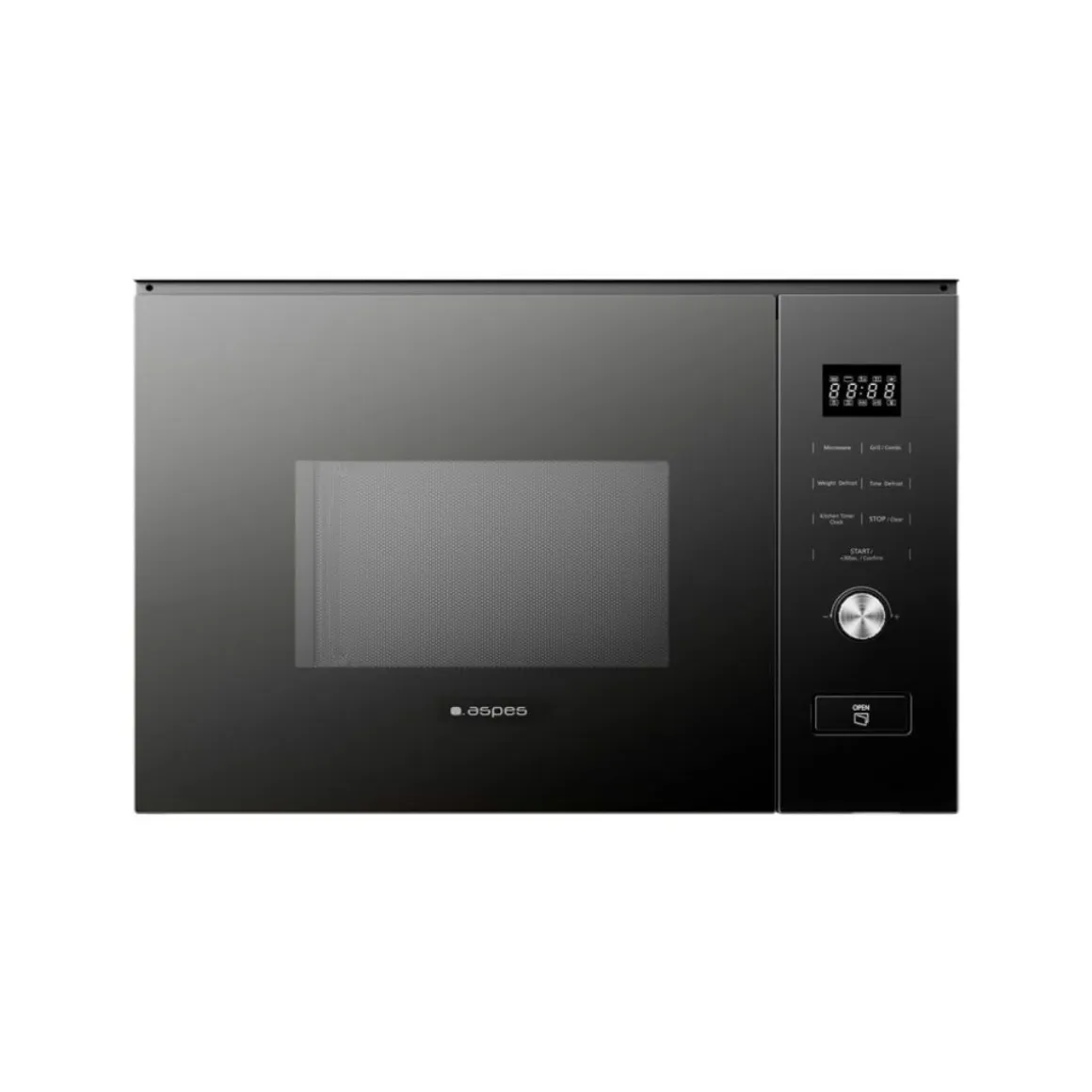 Microondas integrable Aspes AMWI2800DGN 1000W 20L con grill negro