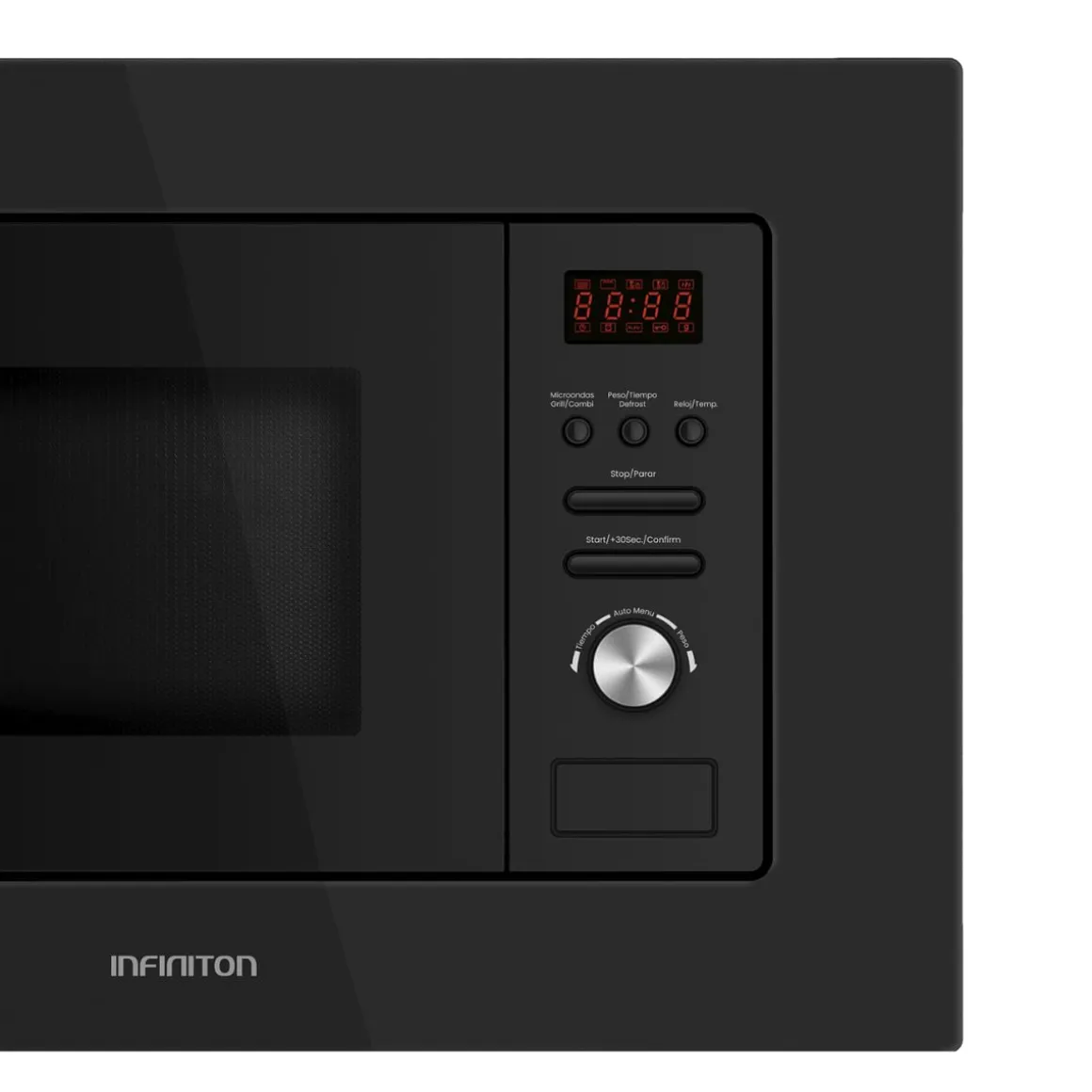 Microondas integrable Infiniton IMW-20BTN 800W 20L con grill negro