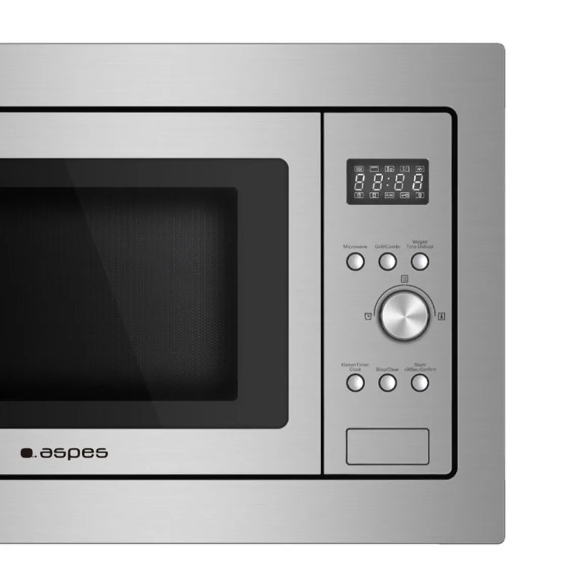 Microondas integrable Svan SMWI2701DGX 20L con grill 8 programas inox