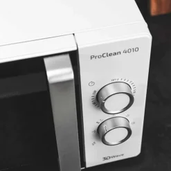 Microondas ProClean 4010 Cecotec 700W 23L con temporizador negro/blanco 28,5x49,5x35,8 cm